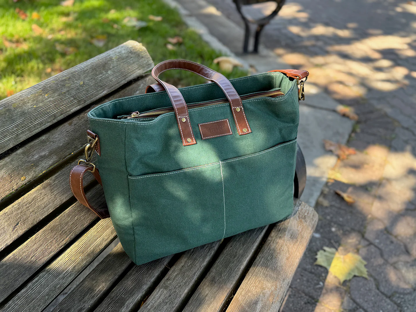 Essential Tote - Waxed Hunter Green - Image 4