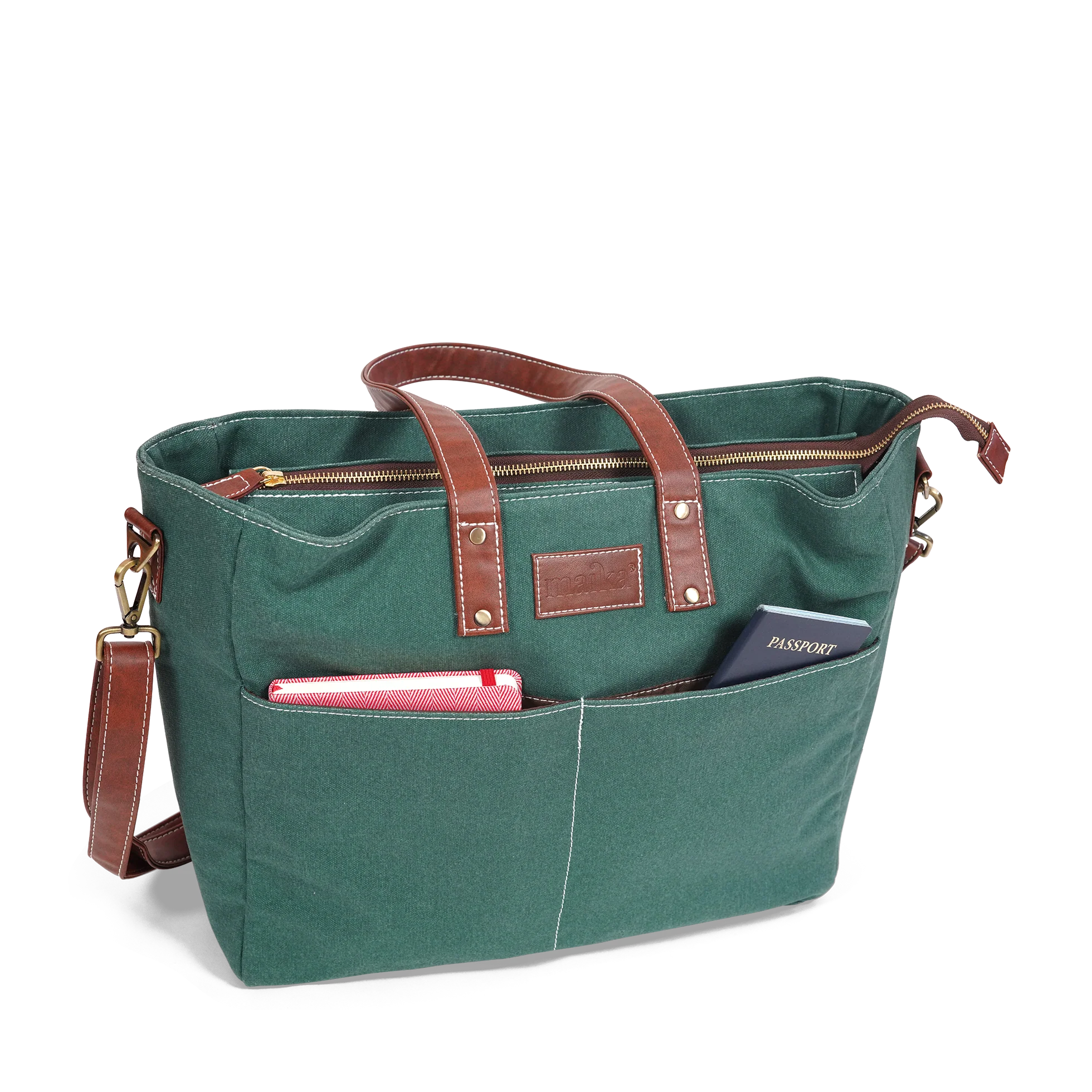 Essential Tote - Waxed Hunter Green - Image 5
