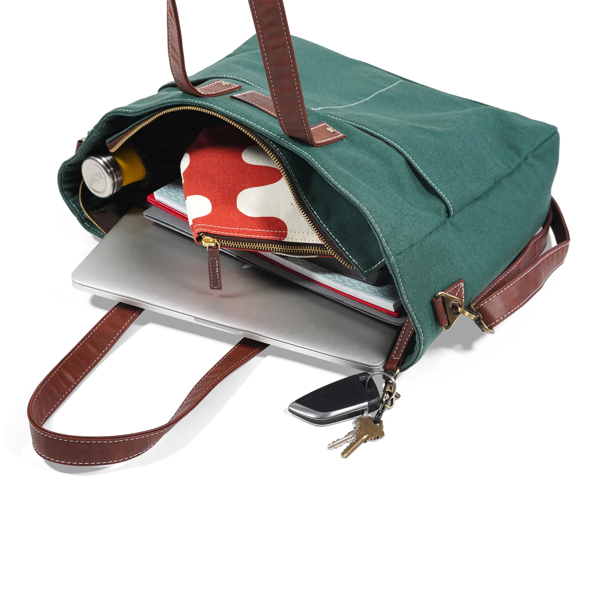 Essential Tote - Waxed Hunter Green - Image 6