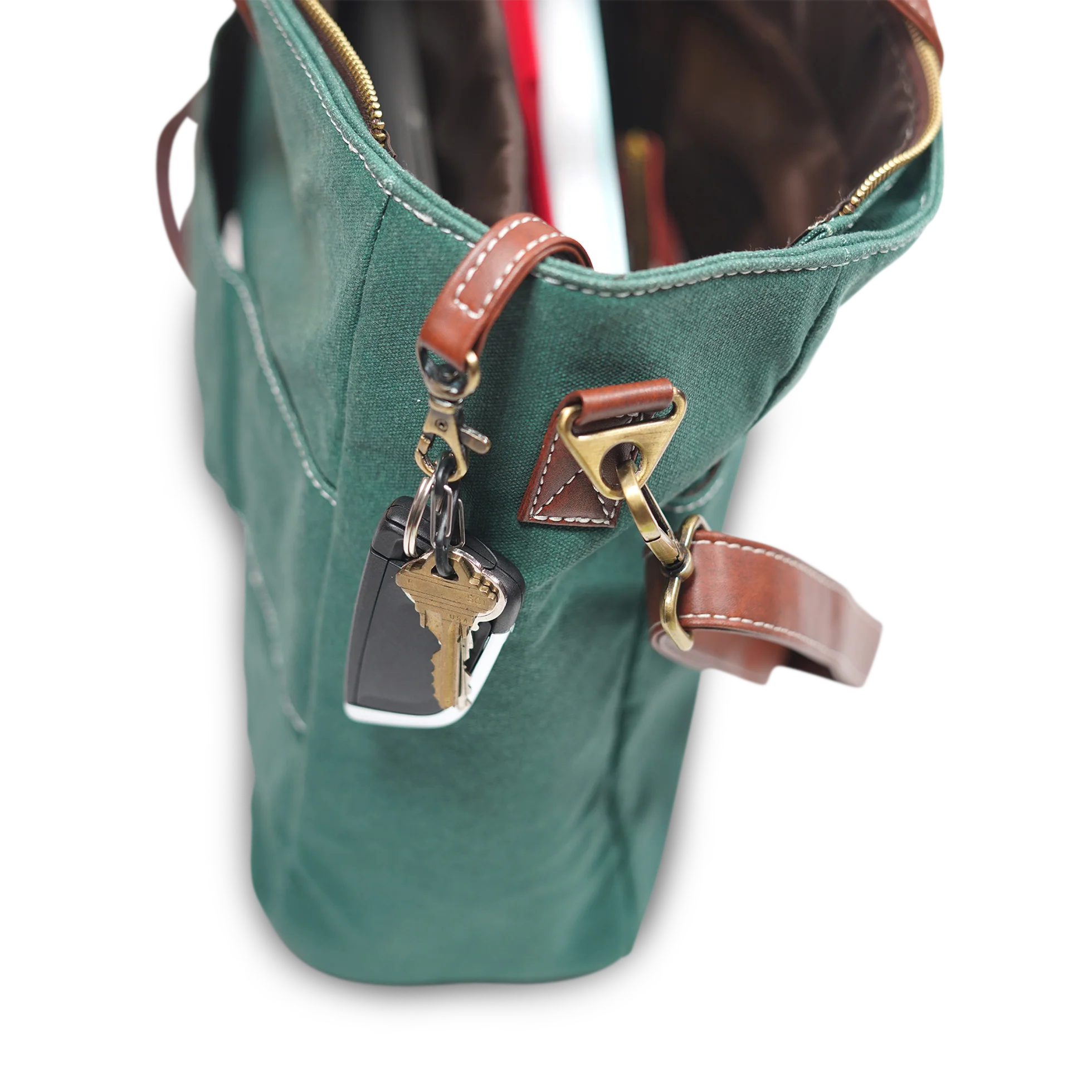 Essential Tote - Waxed Hunter Green - Image 7