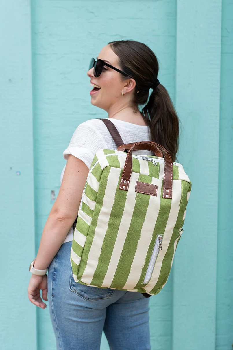 Laptop Backpack - Linea Olive - Image 2