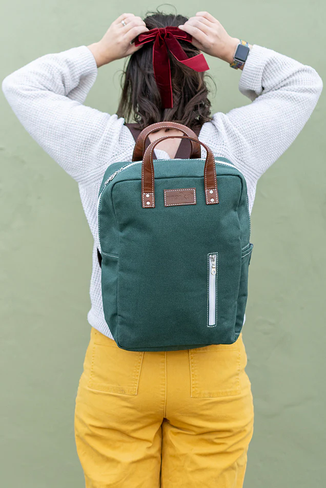 Laptop Backpack - Waxed Hunter Green - Image 3