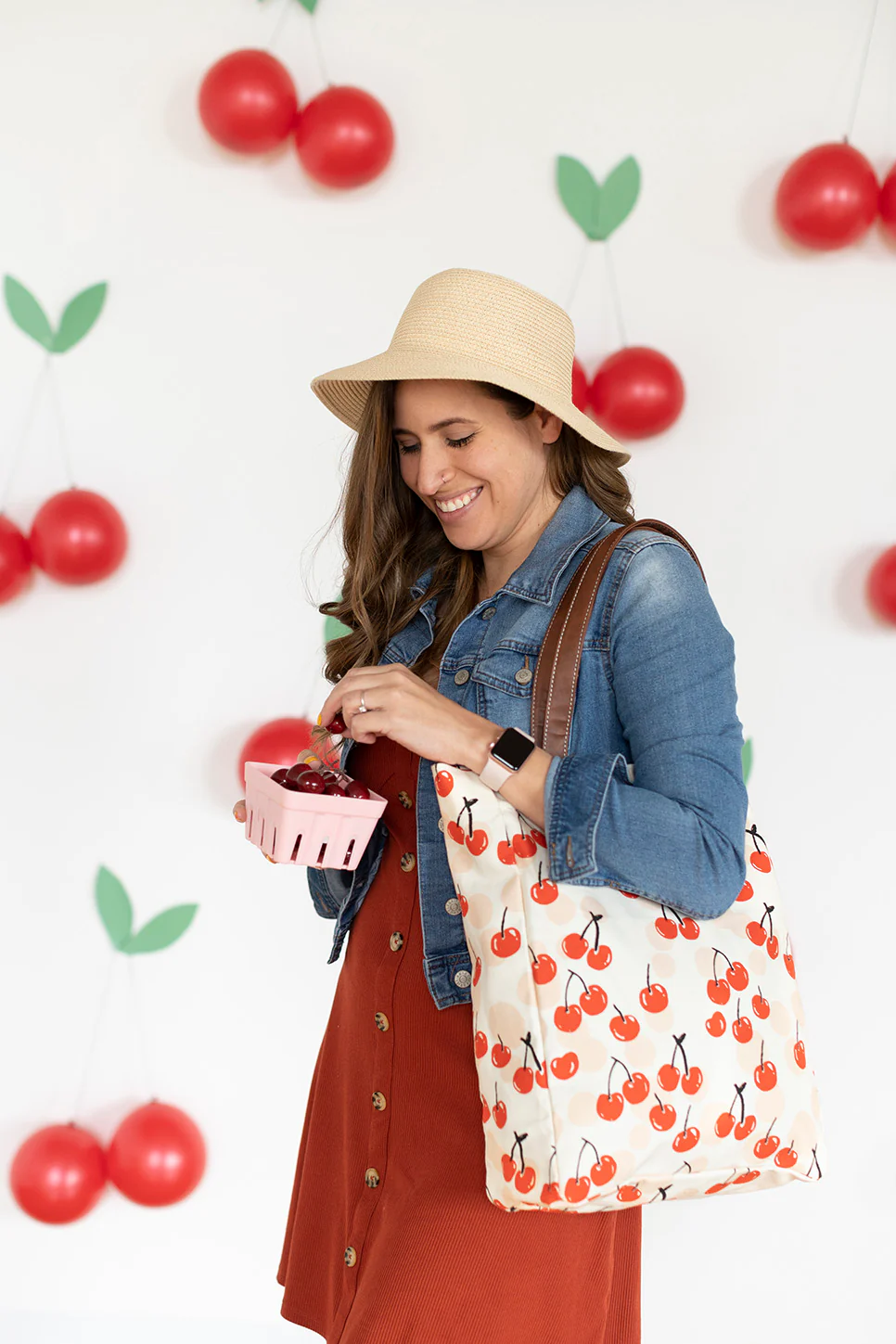 Market Tote - Cherries - Image 3