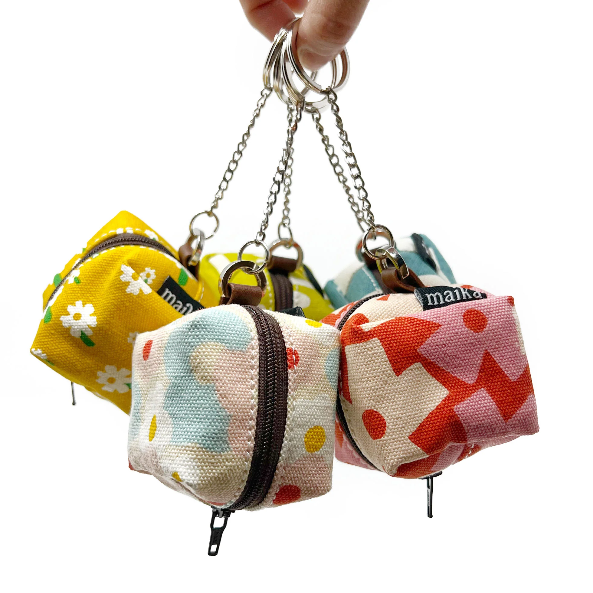 Mini Cube Key Ring - Carmel - Image 5