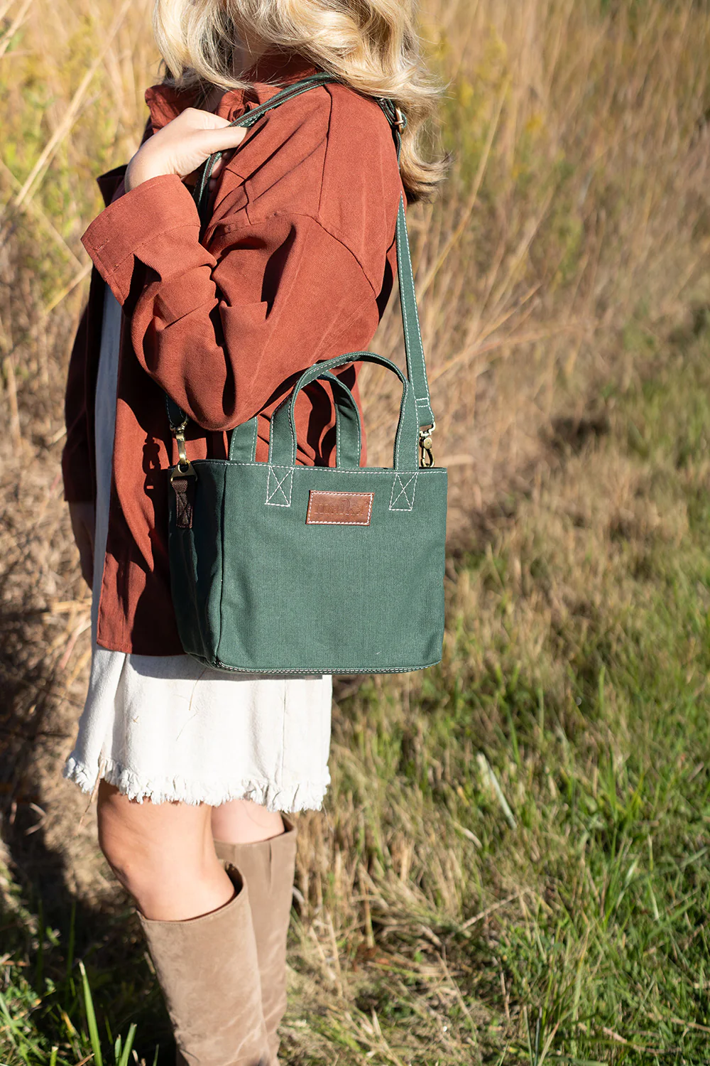 Mini Tote - Waxed Hunter Green - Image 2