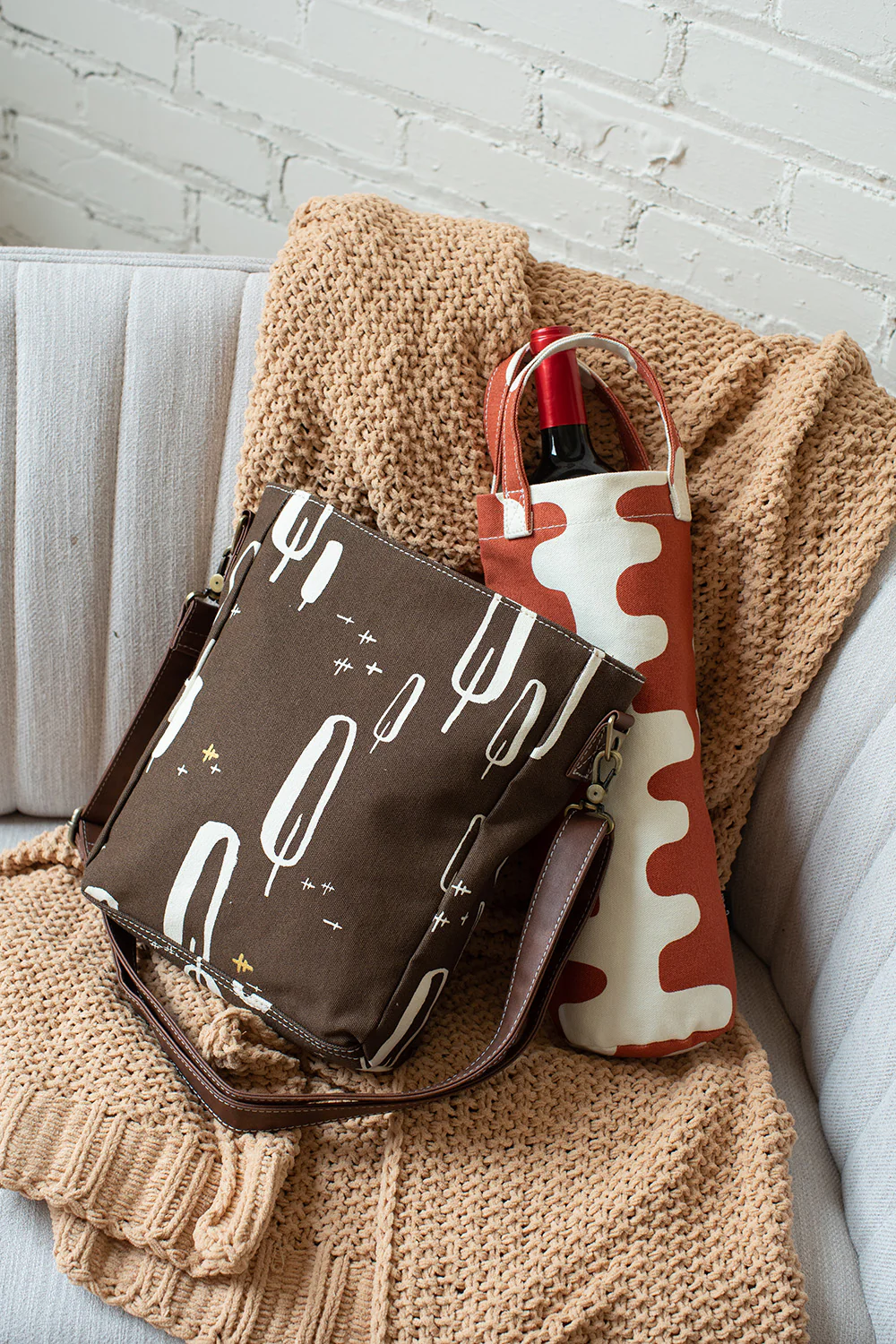 Wine Tote - Echo Tangerine - Image 2
