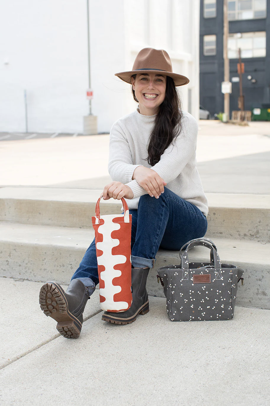 Wine Tote - Echo Tangerine - Image 3